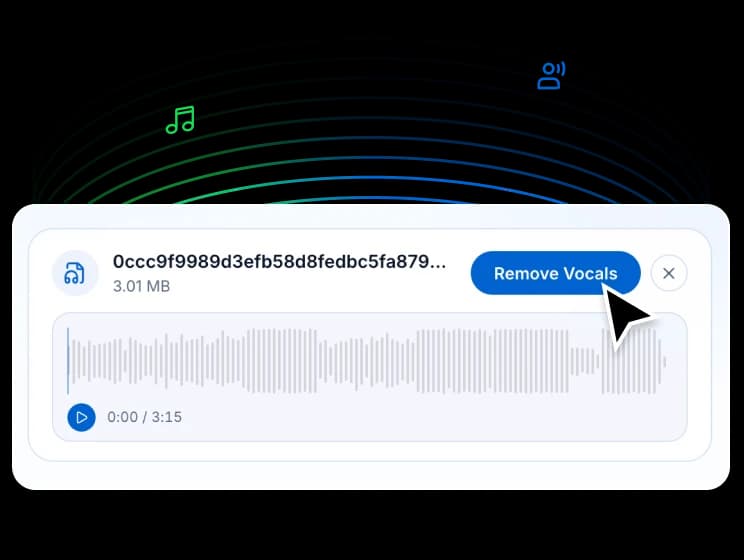 AI-powered vocal removal